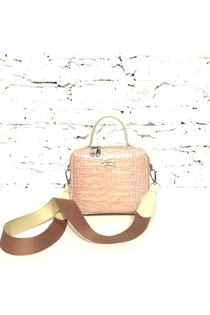 Buy Bag small square leather pink, stylish casual office women handbag shoulderbag